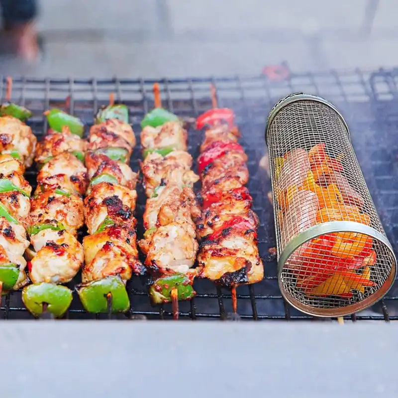Cylinder Grill Basket - Household Happiness