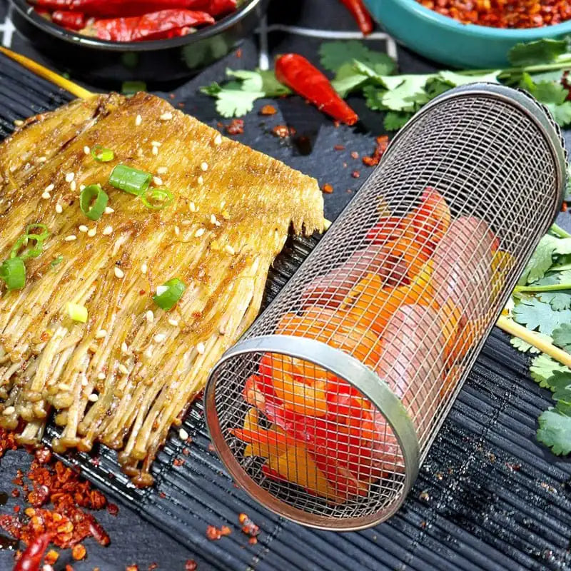 Cylinder Grill Basket - Household Happiness