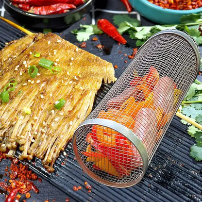 Cylinder Grill Basket - Household Happiness