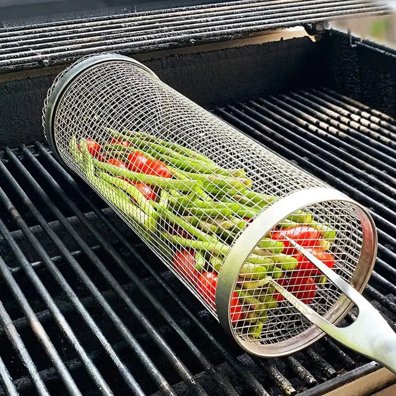 Cylinder Grill Basket - Household Happiness
