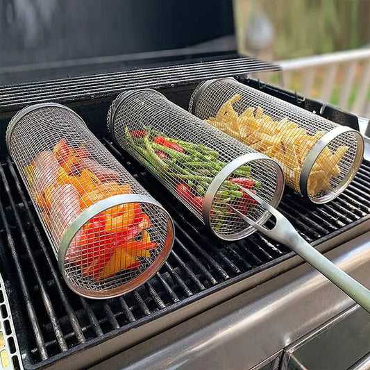 Cylinder Grill Basket - Household Happiness